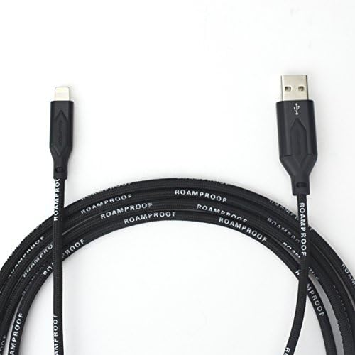 RoamProof Apple MFi Certified (4ft) Lightning Charging Cable with, DuPont(TM) Kevlar fiber heavy duty data/charger for iPhone 7 / iPhone 7 Plus / iPad / iPad Air / iPad mini