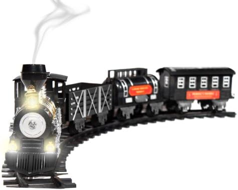 Classic Train - Battery Operated - Complete Train Set ... (Black)