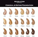 Revolution Beauty Conceal and Define Foundation F10 23ml London view 3