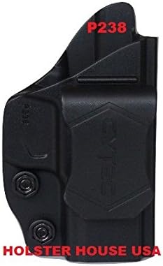 S&amp;W Bodyguard .380 With LASER, Inside Waistband,Conceal Carry Gun Holster, Adj. positive click retention system