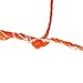 Soccer Goal Net, Soccer Replacement Net Standard Size 10 x 7ft / 18 x 7ft / 24 x 8ft for Feild Match (Color: Orange, Size: 248ft-11 People)