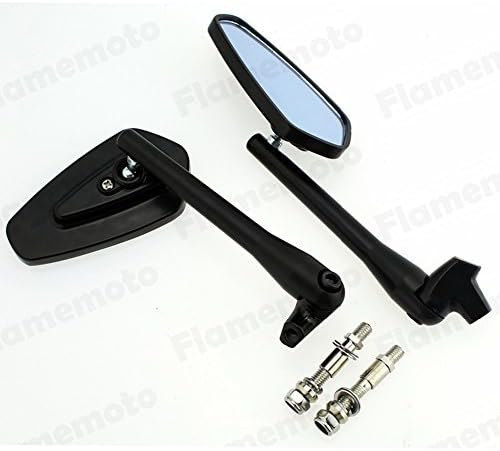 Pyage(TM) Black Rearview Side Rear Mirrors For Harley Dyna Touring Sportster Softail Bobber Chopper Custom Touring (Fits: Harley-Davidson)