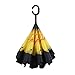 AWEOODS Inverted Umbrella Cars Reversible Umbrella (Yellow Purpurea)