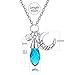 Birthstone Charm Pendant Necklace 