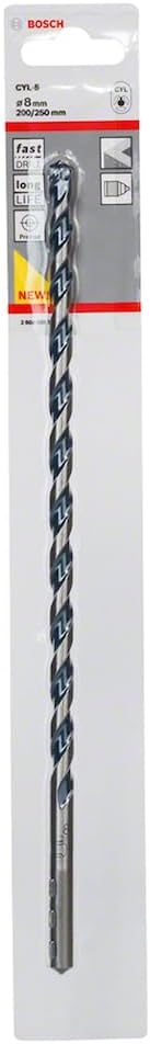 Bosch CYL-5 Concrete Drill Bit 8 x 250 mm Robust Line 1x Pack