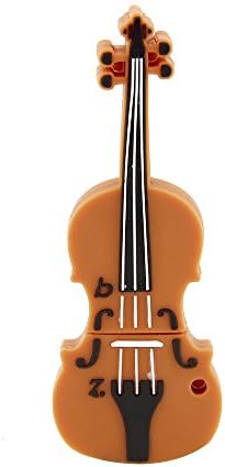 Funnyusb Violin USB Flash Drive USB 3.0 16GB High Speed USB Drive Violin USB Memory Stick Pen Drive Thumb Stick Jump Drive (32GB, ORANGERED)