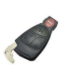 horande estuche para llaves de coche de repuesto para Mercedes Benz entrada Smart Remote Control Key Cover 3 + 1 Botón No chip Fob