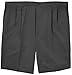 Haggar Big & Tall Men's Pleated Casual Shorts Expandable Waist Black Size 46#898A