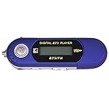 32GB MP3 WMA USB Music Player FM Radio With LCD Screen, Blue