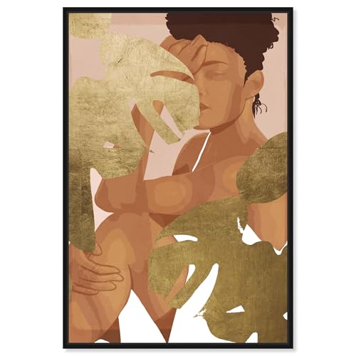 Oliver Gal Artist Co. Floral and Botanical, Canvas Wall Art, "Glam woman behind…