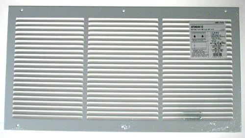 American Metal 372W24X12R 24-Inch by 12-Inch White Return Air Grille 1/2-Inch Bar