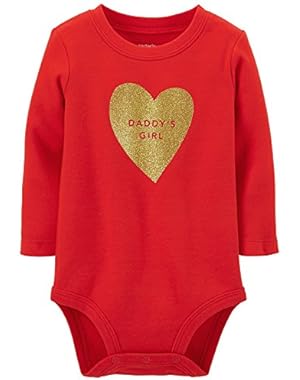 F14 Slogan Girl LS Heart Daddy's Girl 9 Months