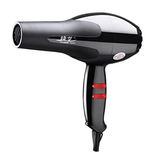 Constant Temperature Hair Dryer 1600W Professional Salon Powerful Silence Hair Style Blower (Black)