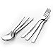 Forks and Spoons Stainless Steel Flatware Set , Soraka 6-Piece Flatware Set ,7.4 Inch,luxurious packaging，Perfect gift