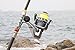 Spinning Reel Saltwater Fishing Reels with Withstand Salt Water Corrosion Saltwater Spinning Reel Full Metal Reels Saltwater High Speed Smooth Saltwater Reels Instant Anti-Reverse Freshwater Reel 4000