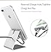 Geekercity Cell Phone Stand, Universal Portable Aluminum Desktop Charger Stand Mount Holder Metal Charging Dock Cradle for Nintendo Switch iPhone iPad Samsung Android Smartphones and Tablets (Black)