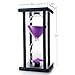 Bellaware 60 Minutes Hourglass, Wood Sand Timer,Purple