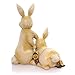 Jim Shore HWC by Enesco 2 Bunnies with Flowers