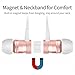 Picun Bluetooth Headphones Neckband 20H Playtime, Wireless Earbuds Bluetooth 5.0 with Microphone, Magnetic Sport Gym in-Ear Earphones for Running Workout IPX5 Sweatproof (Rose Gold)thumb 4