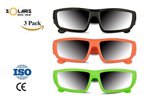 Solaris Solar Eclipse Glasses | CE and ISO certified 2017 Total Solar Eclipse Safety shades with FREE EBOOK | Safe Solar Viewing