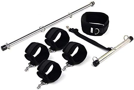 HBVAN Exercise Spreader Bar Position Master Thigh Spreader Adjustable DIY Kit Cuffs Restraint Steel Sports Yoga Hand Muscles Tool For leg