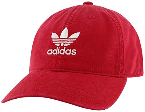 Adidas Originals Men's Relaxed Strapback Cap Old, Scarlet Red