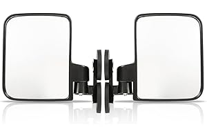ALLGOOD Universal Strong 1 Pair Magnetic Side Mirrors 114LB 2.7” Rated Magnet Tractor Mirror Compatible with Golf Cart Tractors Mowers Dozers Forklifts Lift Trucks and More(Left+Right)