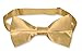BOWTIE SILK Solid GOLD Color Men's Bow Tie Tuxedo Ties BowTies
