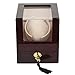 Kendal Single Wooden Watch Winder with Advanced Control & Quiet Japanese Motor W1+0cbk