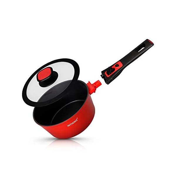 Milk-Pan-Sauce-Pan--20-cm-with-Glass-Lid--Non-Stick-Stove-to-Oven-Non-Toxic-Kitchen-Essential-Cookware--Induction--Removable-Handle--Aluminium--Stainless-Steel-Base INTIGNIS Milk Pan with Glass Lid - Aluminium Non-Stick Saucepan with Stainless Steel Base & Removable Handle…