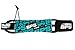 BPS 8 ft Premium 'Storm' Straight Surf/SUP 7.2mm Leg Rope - Strong Ankle Leg Knee Leash with Double Stainless Steel Swivels and Triple Rail Saver Surfing SUP Boarding Paddleboarding (Black)