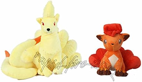 2pcs Pokemon Ninetales &amp; Vulpix Plush Doll Figure Toy Great Gift