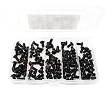 iExcell 100 Pcs M5 x 10 mm 10.9 Grade Alloy Steel Hex Socket Button Head Cap Screws, Black Oxide Finish