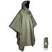 Anyoo Waterproof Rain Poncho Lightweight Reusable Hiking Hooded Coat Jacket for Outdoor Activities