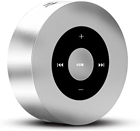 Bluetooth Speakers,Mosafe Portable Wireless Pocket Round Speaker V4.0 Built-in Microphone with Touch Button Hands-free Support TF Card for IOS, Andriod, PC ( Silver )