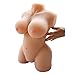 Xise Realistic 3D Male Masturbator Love Sex Doll Solid Male Masturbation Toy Gel Dolls Perfect Full Silicone Sex Toys, Spine Built in, Discreet Package Compact Size,17 Lbs,Flesh Color (Peach Color)