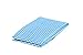 Tablecloth for 6ft folding table -Fitted Rectangular Table Cloth for 6 Foot – size 30 x 72 inch - Plastic Vinyl Flannel Backed With Elastic Rim- For Christmas|Parties - by ATK ( BLUE CHECKERED)