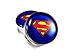 Superman Screw-on plugs 316l Surgical Steel Nickle Free (1 Pair) Different Sizes Available