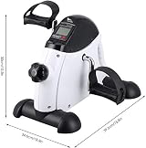 himaly Mini Exercise Bike Pedal Exerciser with LCD Display and Adjustable view 2