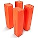 Crown Sporting Goods Anchorless Weighted Football Pylons (Set of 4), Orange primary