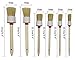 SUNHE Natural Boar Hair Detail Brush (Set of 6), Auto Detailing Brush Set for Cleaning Wheels, Dashboard, Exterior, Interior, Leather with 2 Pack of Automotive Air Conditioner Cleaner and Brush
