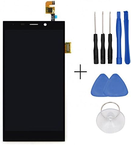 Ocolor Repair and Replacement LCD Display + Touch Digitizer for GIONEE E7 (Black)