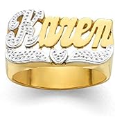 Personalized Name Ring Unisex Custom 