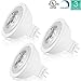 3-Pack GU5.3 LED Bulb, Luxrite, 7W (50W Equivalent), 2700K Warm White, 500 Lumens, 12V, MR16 LED Bulb, Dimmable, 25° Narrow Beam Angle, UL Listed