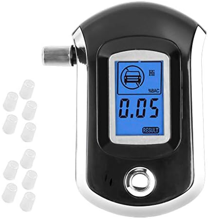 Rucan Digital Breath Alcohol Tester LCD Breathalyzer Analyzer Detector