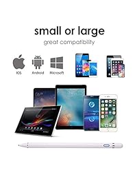 Lápiz digital activo con punta fina ajustable recargable para escritura precisa dibujo en iPhone iPad Samsung Surface pantalla táctil Android, smartphones, tabletas, portátiles