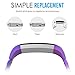 MoKo Fitbit Alta HR and Alta Band, Universal Stainless Steel Replacement Watch Bracelet Band Strap with Fold Over Clasp for Fitbit Alta / Fitbit Alta HR, Tracker NOT Included - COLORFUL