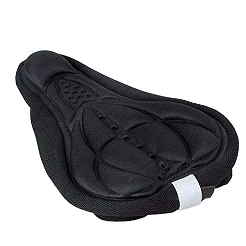 AHUIM Mountain Bike Bicycle Cycling 3D Comfort Saddle Cushion Seat Cover Pad Mat Black