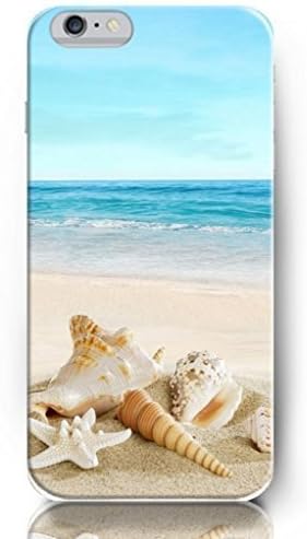 OUO Snap-on Protective Hard Cover for 5 5s Apple Starfish and Seashell on Beach iPhone 5 5s Case Deep Ocean Themed