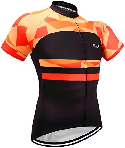DKGEMN Mens Cycling Jersey Chest 42-43 in US XL L Size Man Outdoor Biking Sports Short Sleeve Shirt Top Wear Quick Dry